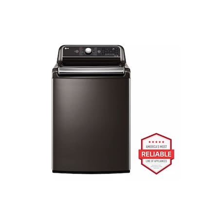Lg 5.5 cu. ft. Top Load Steam TurboWash ThinQ Washer with Allergiene Cycle & ColdWash Technology WT7900HBA